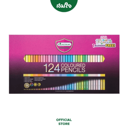 สีไม้หัวเดียว Master art 124 สี_0